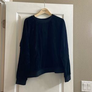 Black Velour Long Sleeve